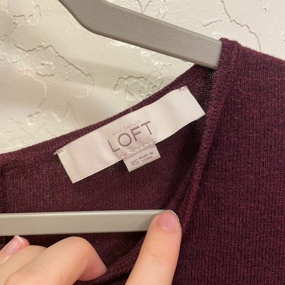 Maroon Loft sweater - Picture 2 of 3